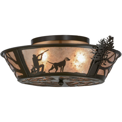 Rustic Lodge 4 - Light Flush Mount