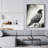 Crow Bird - Gray Bedroom Framed Canvas for Home Decor