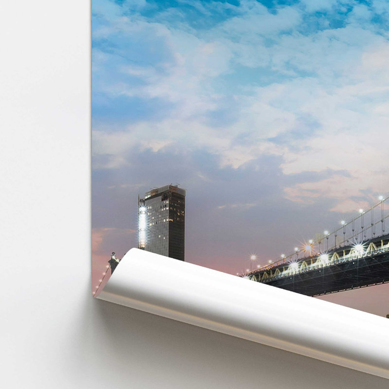 Pont de Brooklyn et Manhattan, H 16 po x l 20 po