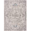 Tapis oriental en polyester tissé à la machine en beige-1021421045