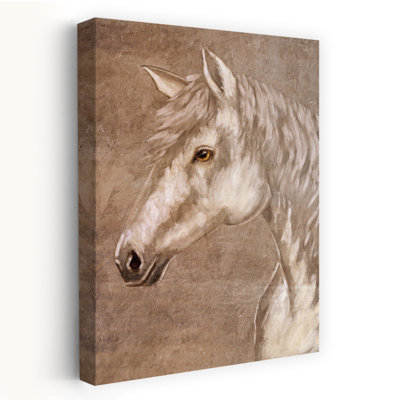 Perle - art contemporain d'étalon blanc