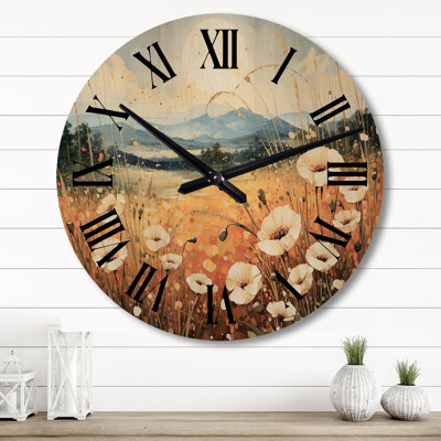 Horloge murale en bois massif Marcellous