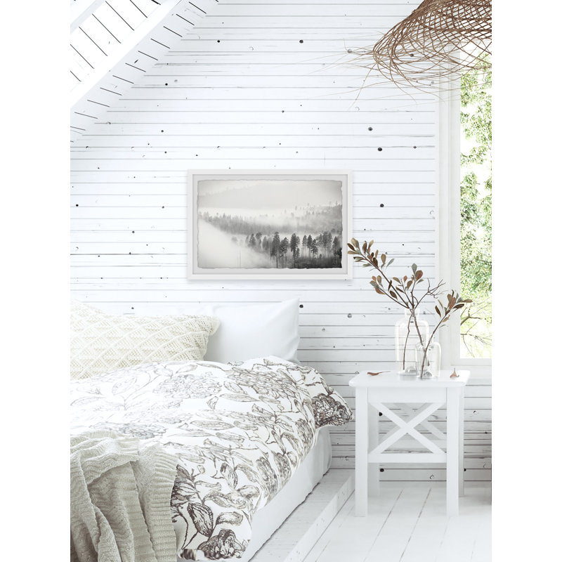 Foggy Scenery - Single Picture Frame Print, 41cm H x 61cm W x 3.81cm D
