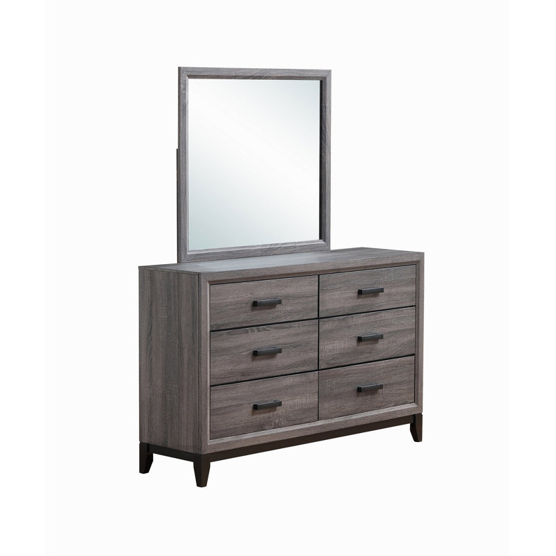 MIROIR MIRAGE FOIL GREY, Noir/gris