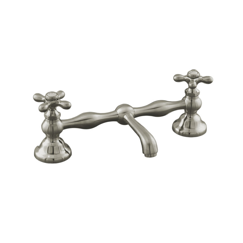 Robinet de lavabo droit Columbia Bridge par Strom Living, Nickel mat