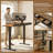 Height-Adjustable Electric Standing Desk with Large Monitor Shelf & Drawers-1578207756