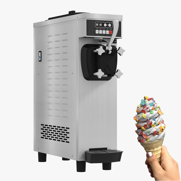 Zstar Soft Serve Ice Cream Machine - 4.7 To 5.8 Gal/H, LCD Touch Screen,  1200W