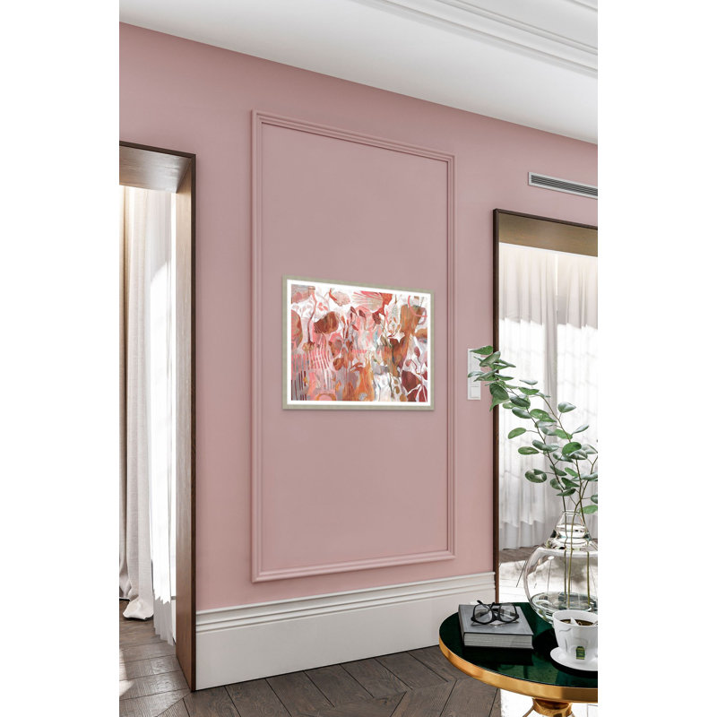 Pink Tracks 1 Print by Bronwyn Barton, 39" H x 50" W