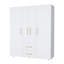 Armoire blanche 2 portes tout-en-un
