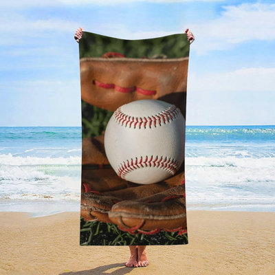 Serviette de plage en microfibre à séchage rapide, 36 x 72 po