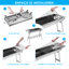 LIFERUN 37cm W Portable Gas & Charcoal Combo Grill