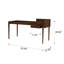 Bureau en bois massif avec tiroirs Nordic Luxury-326965525