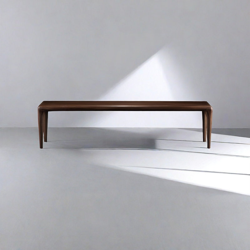 Banc en bois massif Itsumi, H 17,71 po x l 78,74 po x P 15,74 po