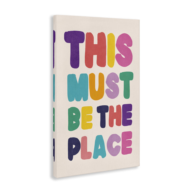 «Must Be The Place», art mural sur toile par Nataly White, H 36 po x l 24 po