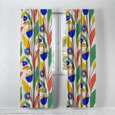 Semi Sheer Curtain Pair
