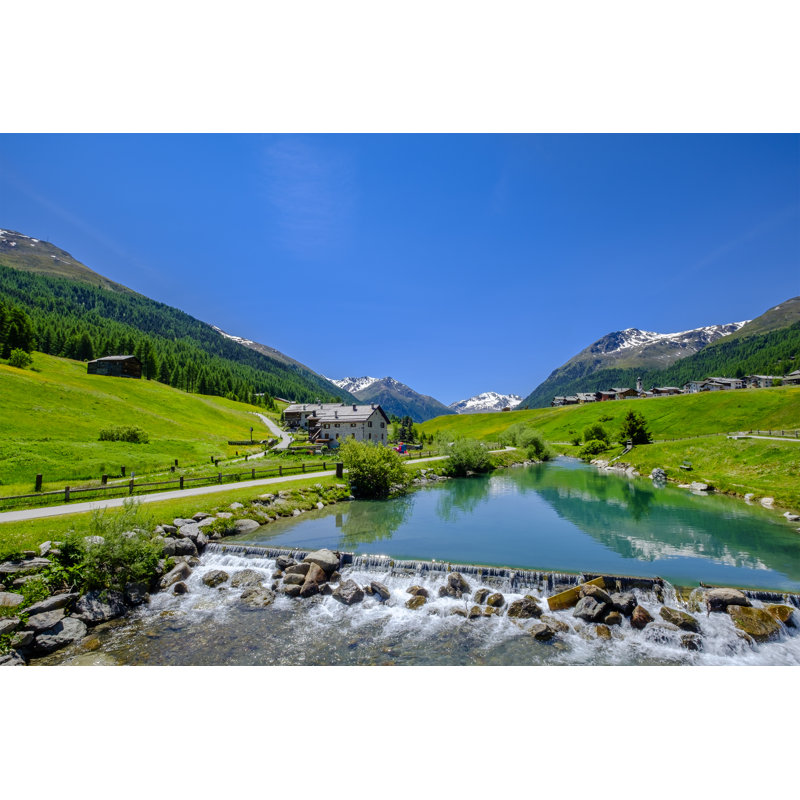 Livigno In Summer - Wrapped Canvas Print, 81cm H x 122cm W