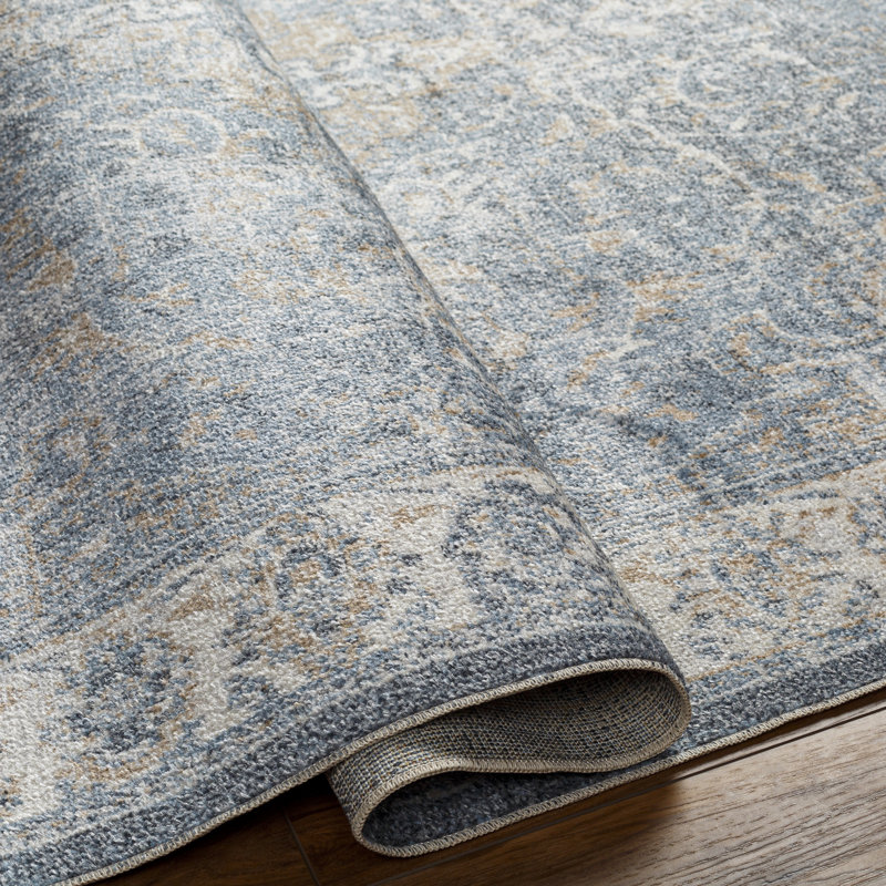 Tapis beige en polyester beige / beige Bejou Kirkbride, Rectangle 7 pi 10 po x 10 pi 2 po