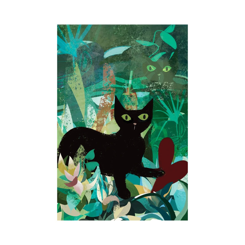 Emerald Intuition by Year Of The Cat - No Frame Gallery-Wrapped Canvas Giclée on Canvas, 30.48cm H x 20.32cm W