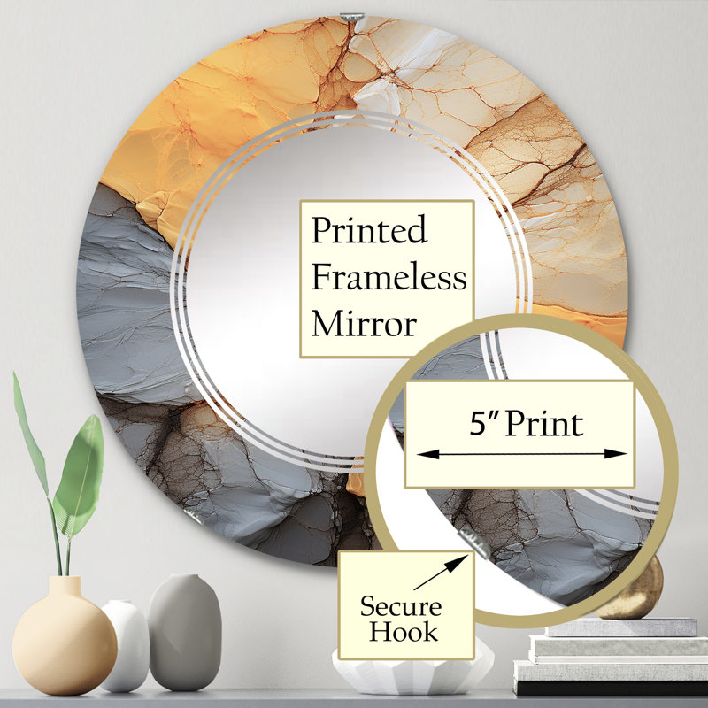 Miroir mural zin, 24 po x 24 po