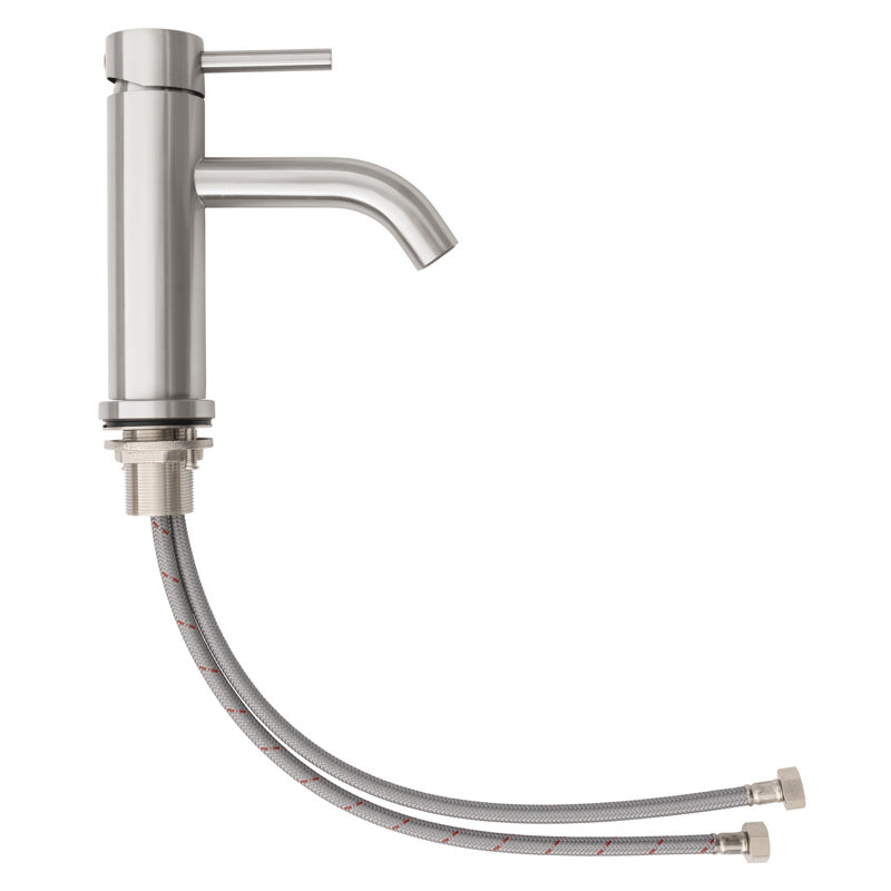 ZLINE Rubicon Elegant Single Handle Bath Faucet in Matte Black, Brushed Nickel