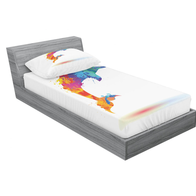 Microfiber Sheet Set, Twin Sheet Set with Fitted Sheet