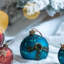 D4,7 po, boules de Noël décoratives, boules de Noël suspendues en verre pour décorations de fêtes, ensemble de 4