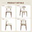 Chaise d'appoint rembourrée en bois massif-754390111