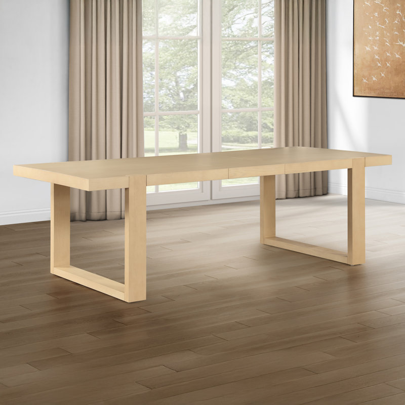 Ensemble repas avec chaises d'appoint en cuir végétalien Reid, Sable, 5 pièces: table, 4 chaises, Brun clair / sable