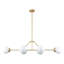 Luminaire suspendu moderne en verre spoutnik 6 lumières Jewellia-206187
