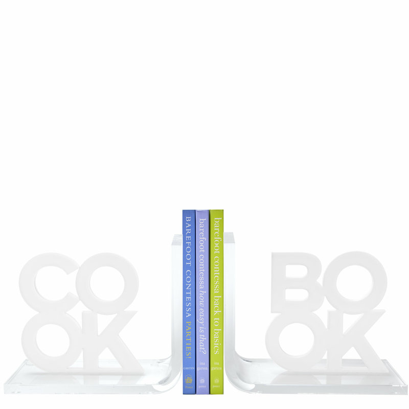 Cook/Book Acrylic Bookends
