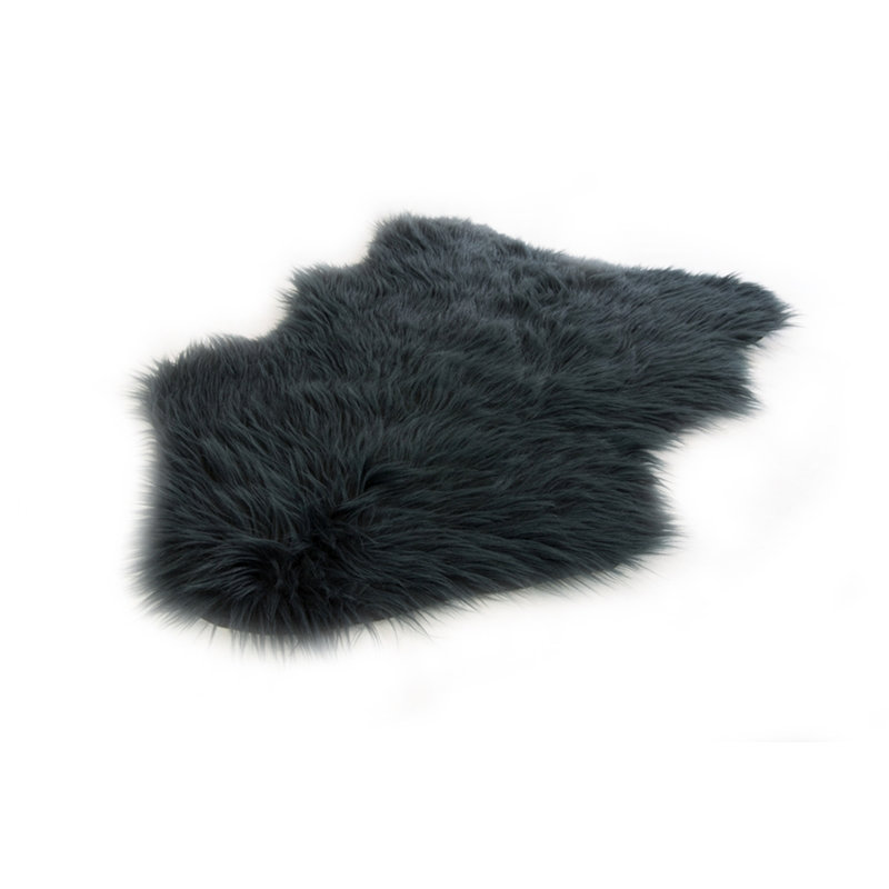 French Solid Colour Shag 55cm X 80cm Area Rug