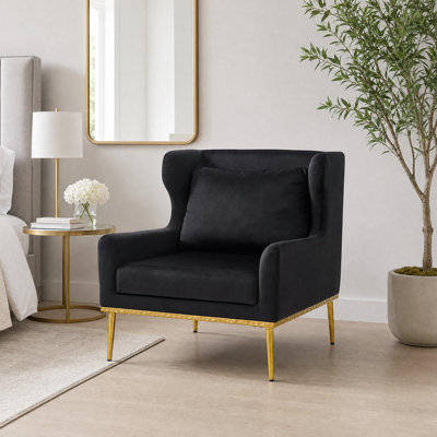 Fauteuil de canapé simple confortable avec un design incurvé et un coussin de dossier moelleux - parfait pour les coins lecture