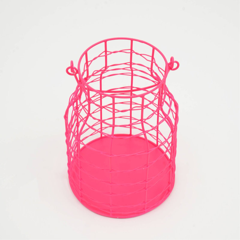 Funk Fusion Lantern, 9" H x 6.5" W x 6.5" D, Pink