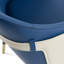 Fauteuil rembourré bleu / beige Karmann-272359792