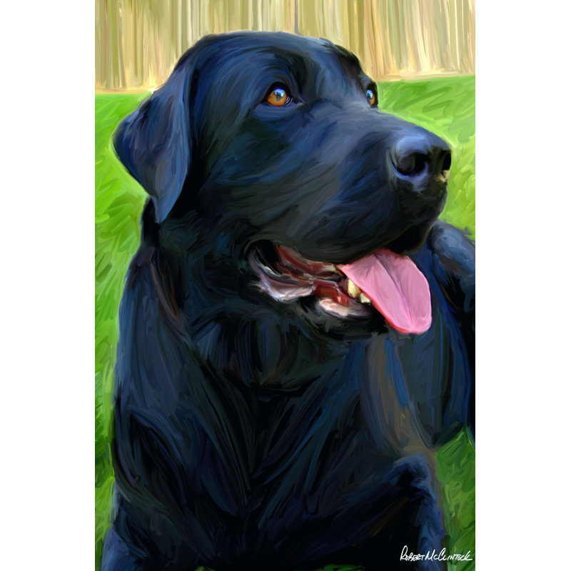Handsome Lab by Robert McClintock - Wrapped Canvas Print, 46cm H x 30cm W 