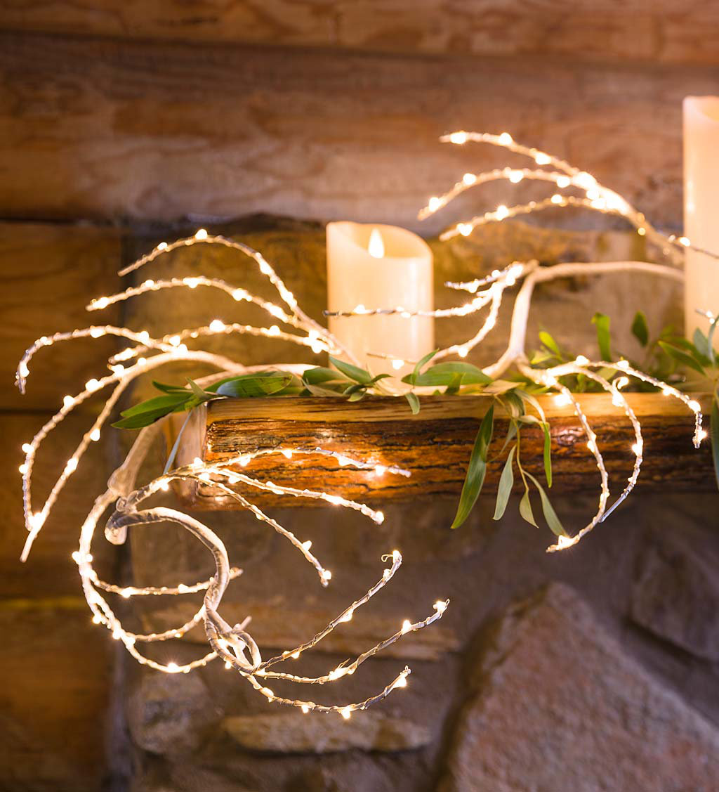 60" Pre-Lit Birch No Holiday Garland