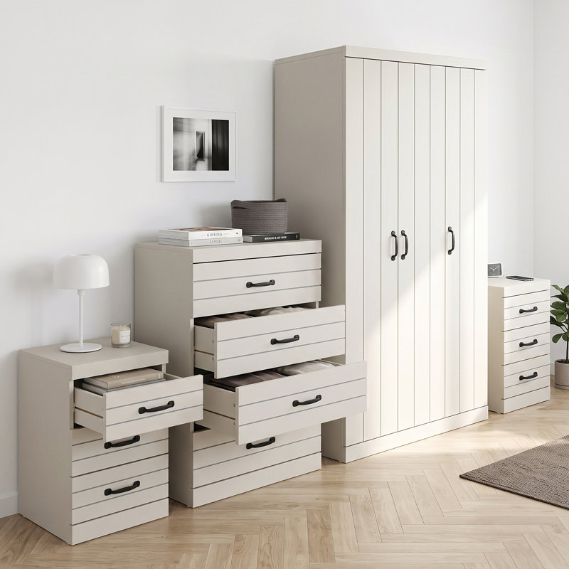 Allington 4 Piece Bedroom Set, Grey
