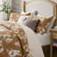 Ensemble de couette réversible en coton à motif floral 7 pièces Vin Terracotta Cal King-136112147