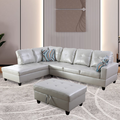 Maumee Faux Leather Sectional