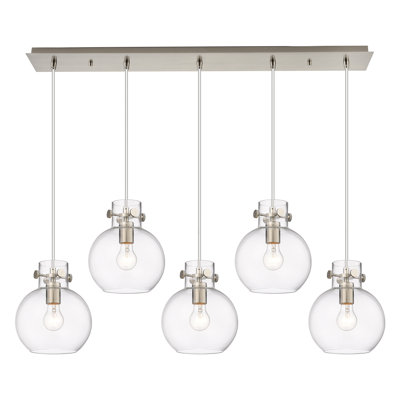 Luminaire suspendu sphère 5 lumières Amrith
