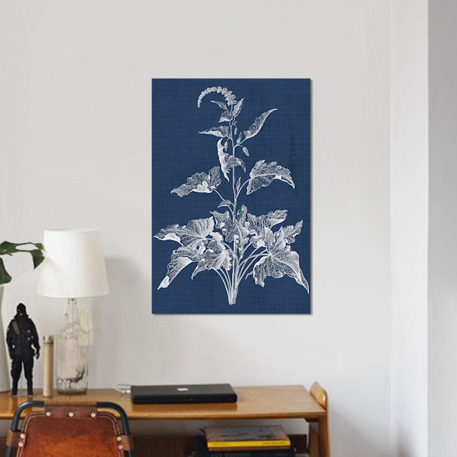 « feuillage thé ii », reproduction d’impression sur toile tendue, H 18 po x l 12 po x P 1,5 po, Toile tendue, Pas de tapis