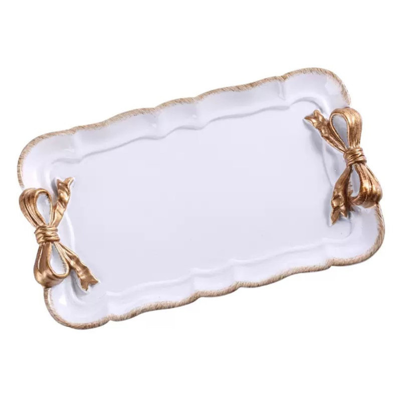 Collier décoratif avec anneaux de rangement, Blanc