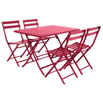 Greensboro Ochre Rectangular Folding Garden Table