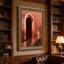 Art mural sur toile Futuristic Bronze Archway And Curved Path-133557056