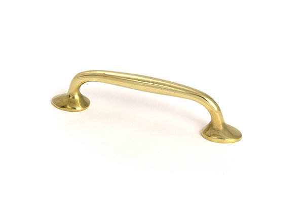 Moore Handle Pull, 3.8", Polished Brass