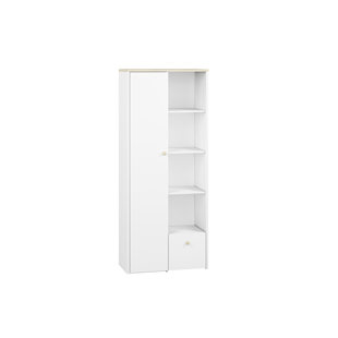 192.7cm H x 79.7cm W Geometric Bookcase