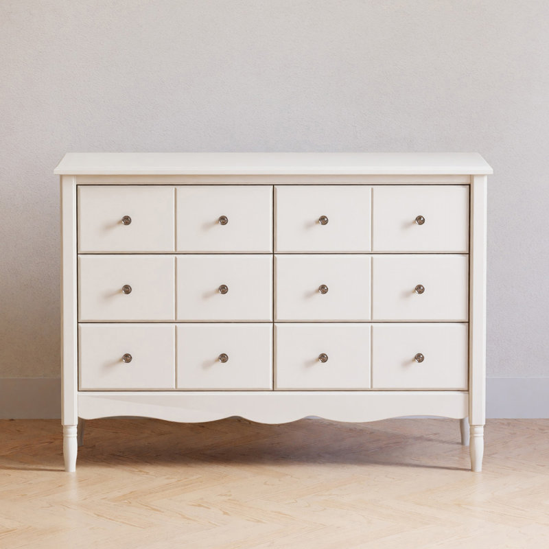 Liberty 6 Drawer 48" W Double Dresser, Warm White