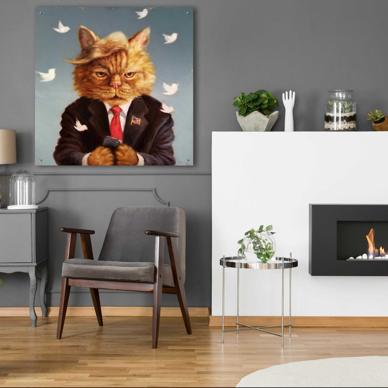 Art mural en verre acrylique, H 36 po x l 36 po x P 0,2 po