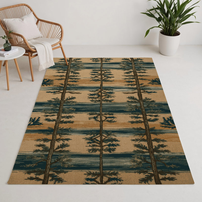 Tapis d'intérieur et d'extérieur brun Nature, Rectangulaire 3 pi x 5 pi