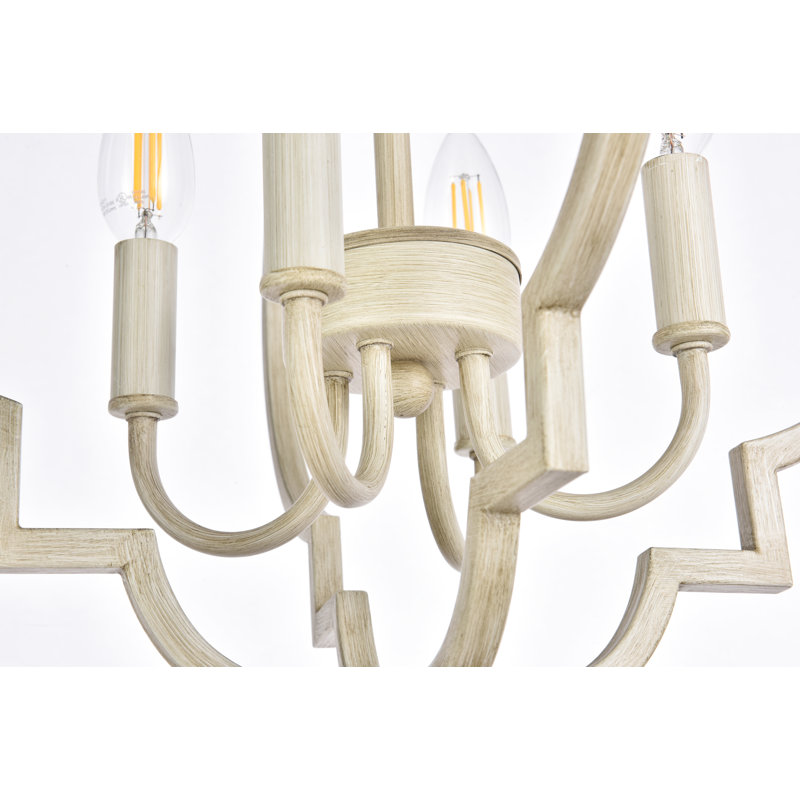 Lustre géométrique à intensité variable 4 lumières Guarino, Colombe délavée, H 82 po x l 16 po x P 16 po